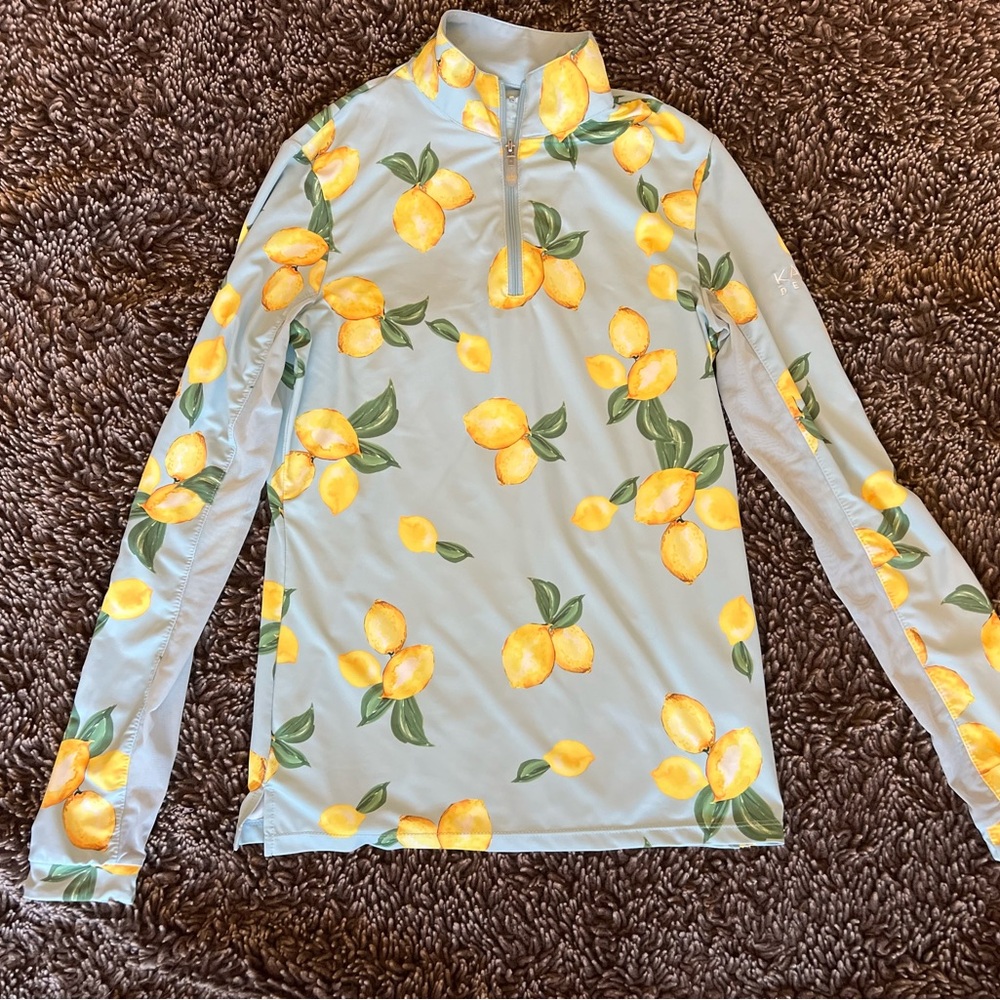 Kassel UV sun shirt in lemon print